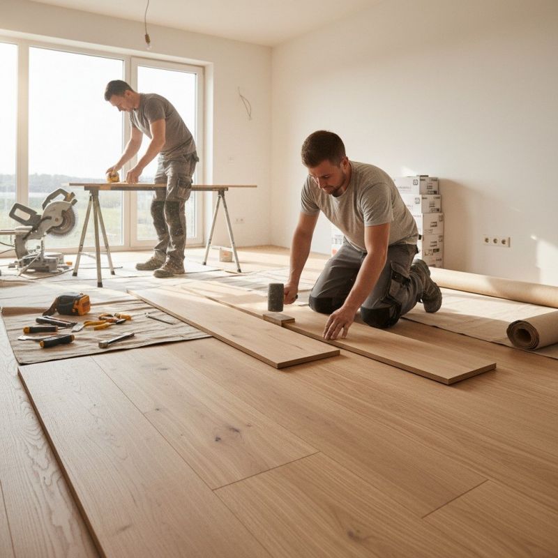 Hickory Floor Installation
